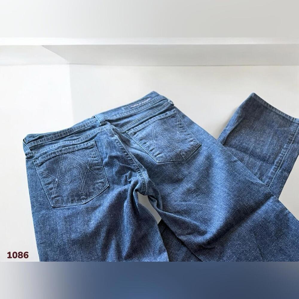 1086 Citizens of Humanity Ava Low Rise Straight Skinny 24 (26x33.5) Dark Cute - Picture 7 of 9